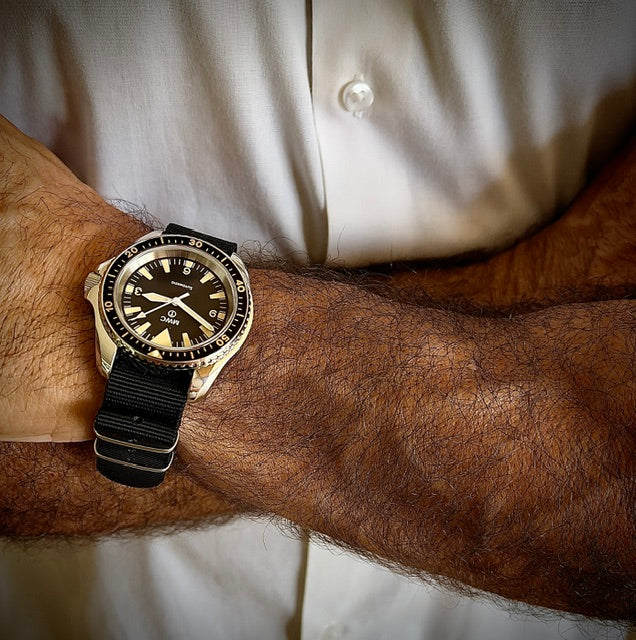 MWC 1970s Pattern Automatic Military Divers Watch with Chromed Case and Sapphire Crystal - Limited Edition of 250 Pieces