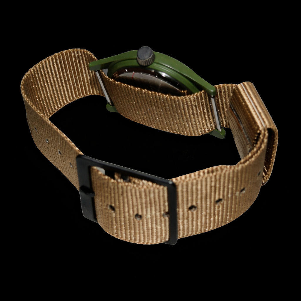 18mm "Desert Khaki Pattern" Military Watch Strap