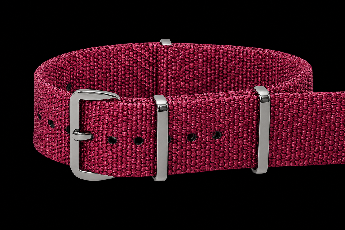 18mm Maroon Paratrooper NATO Military Watch Strap