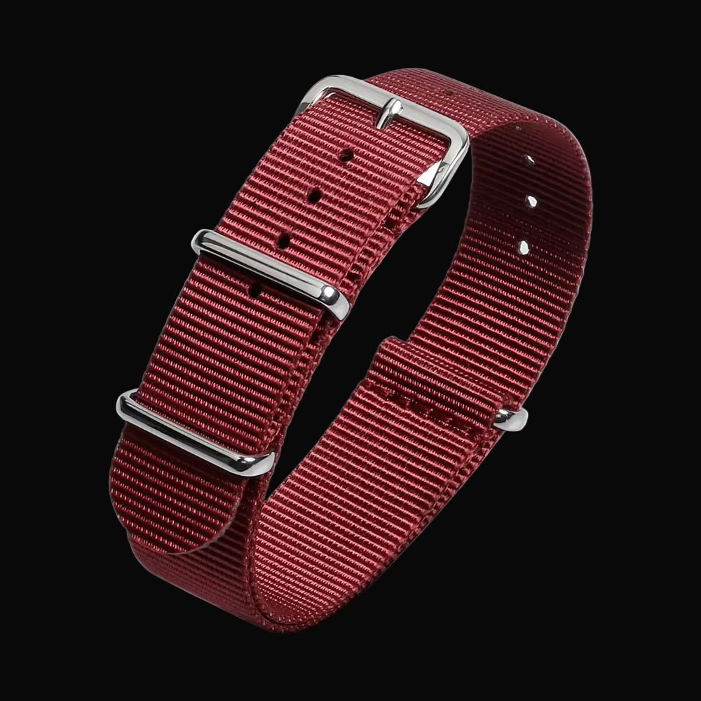 18mm Maroon Paratrooper NATO Military Watch Strap