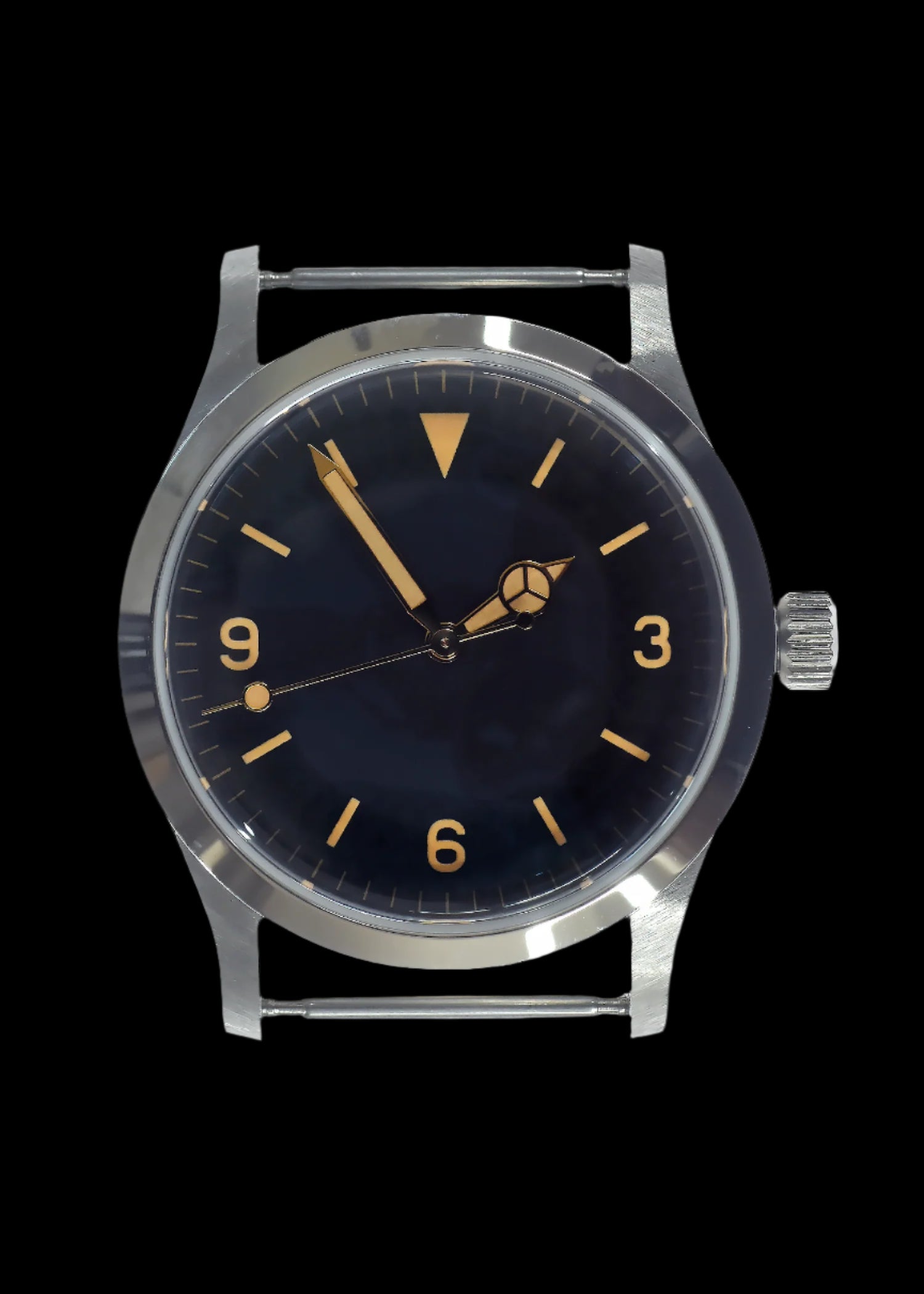 MWC Classic 1950s/1960s Pattern 25 Jewel Automatic "Adventurer" Watch with 200m Water Resistance and Retro Luminous Paint, Sapphire Crystal on a High Quality Seat Belt NATO Strap