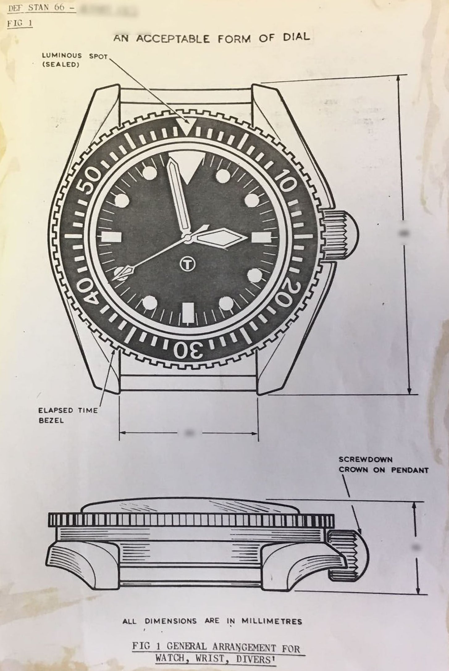 MWC 1999-2001 Pattern Automatic Military Divers Watch - Retro Luminous Paint, Sapphire Crystal, 60 Hour Power Reserve