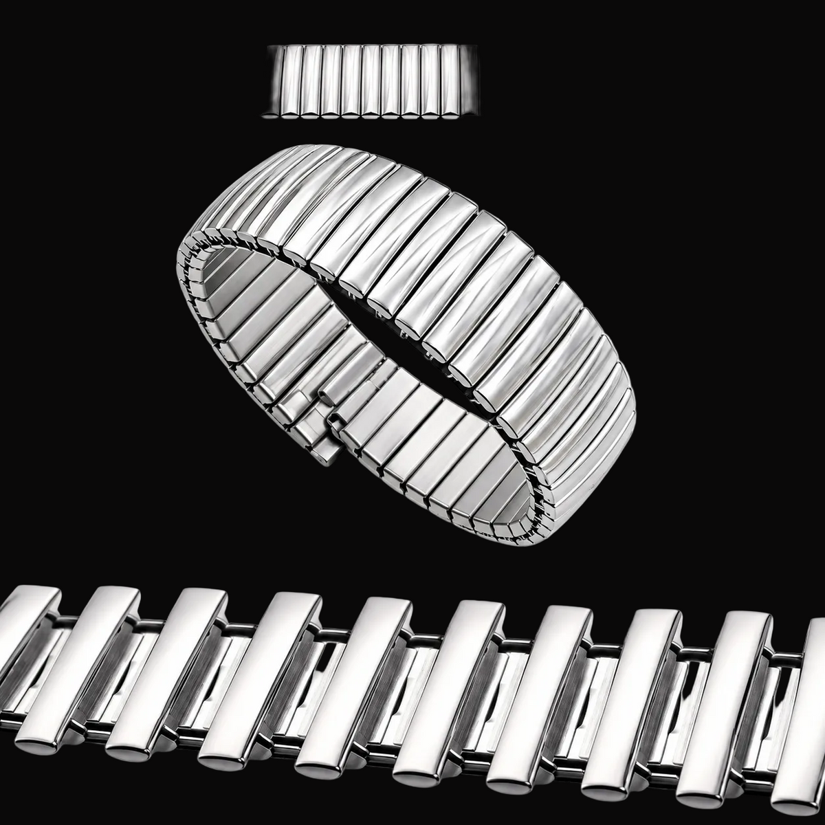 MWC Stainless Steel Expansion Watch Bracelet (Suitable for watches with 18mm Lug Width)