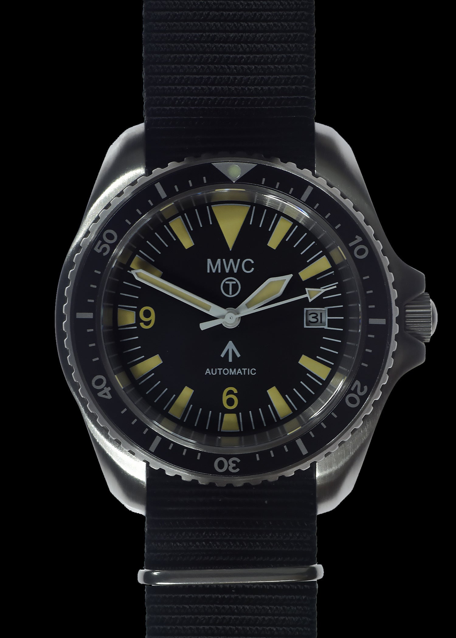 MWC 1999-2001 Pattern Automatic Military Divers Watch  - Retro Luminous Paint, Ceramic Bezel and Sapphire Crystal