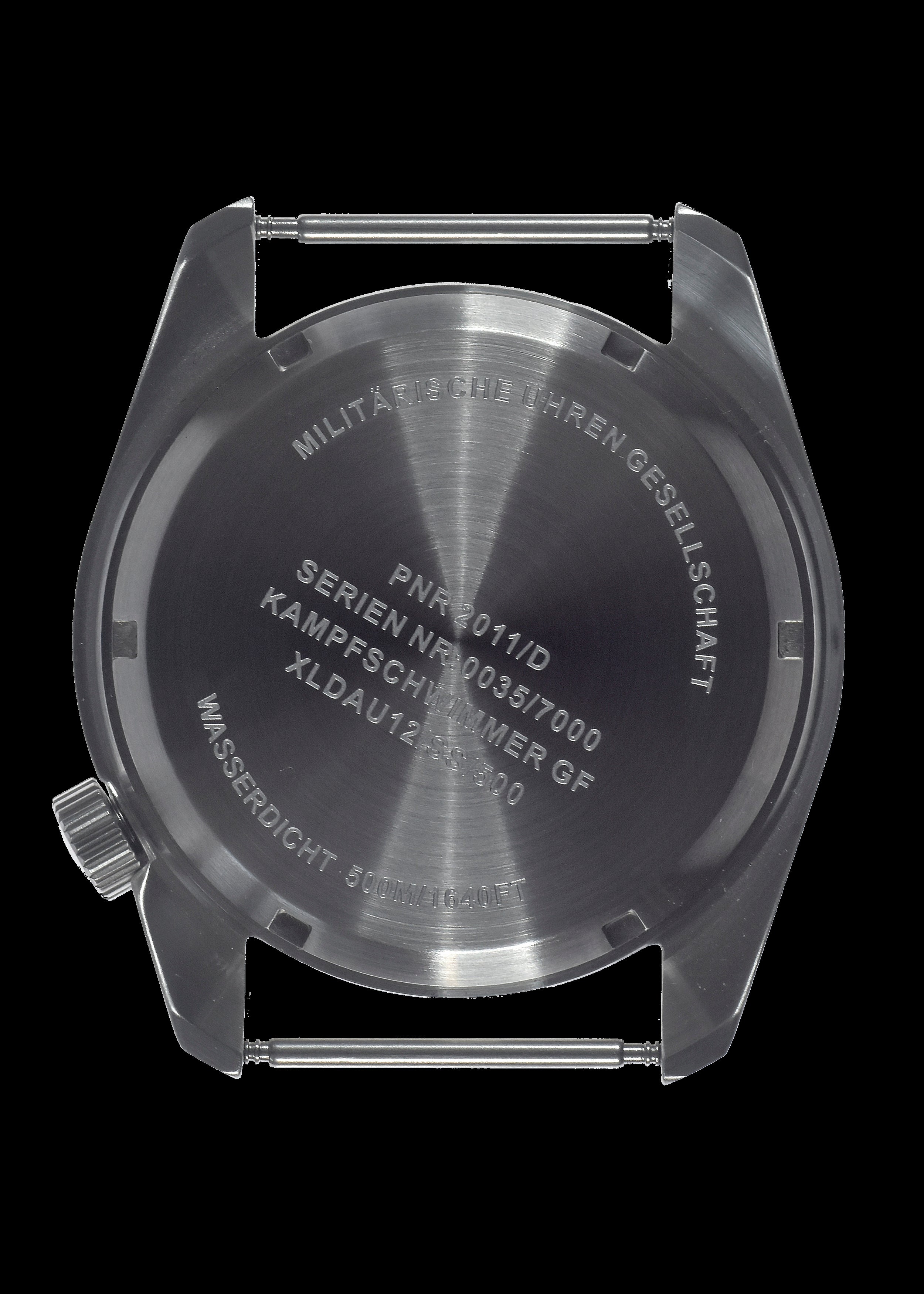 MWC 500m (1650ft) Water Resistant Stainless Steel Automatic Divers Watch With Sapphire Crystal, Ceramic Bezel and Helium Valve - Ex Photographic Sample Watch Reduced to Clear